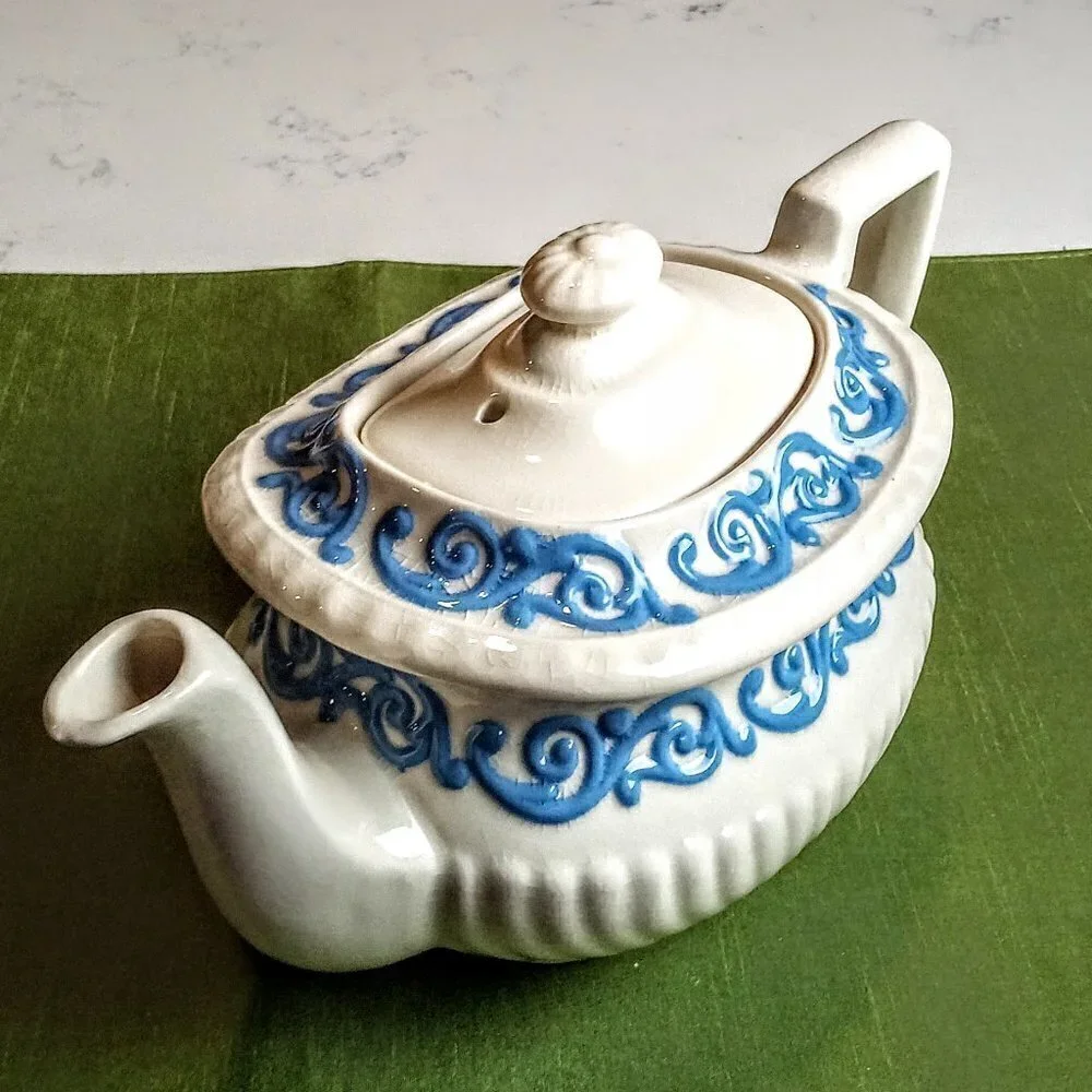 Georgian Gibsons Staffordshire Ceramic Teapot